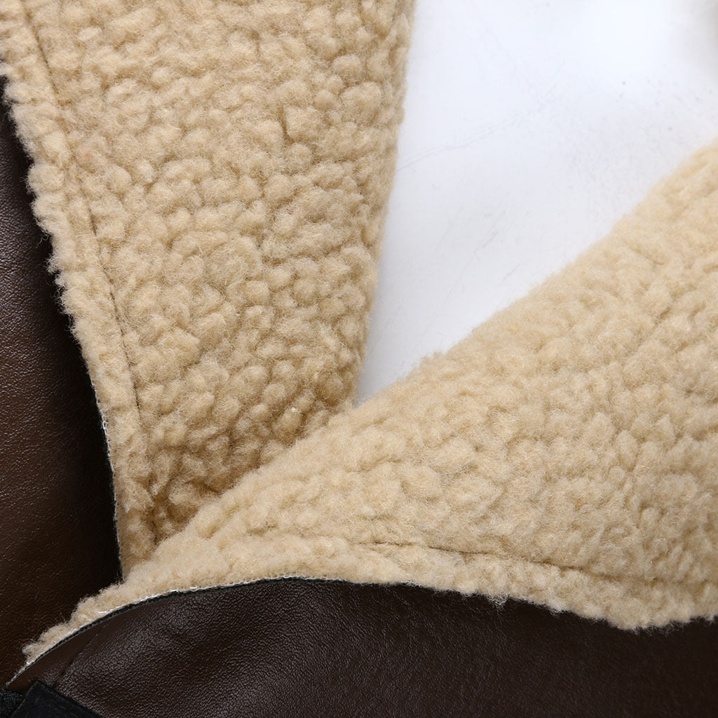 Casual Fashion Street Personality Artificial Leather Jacket