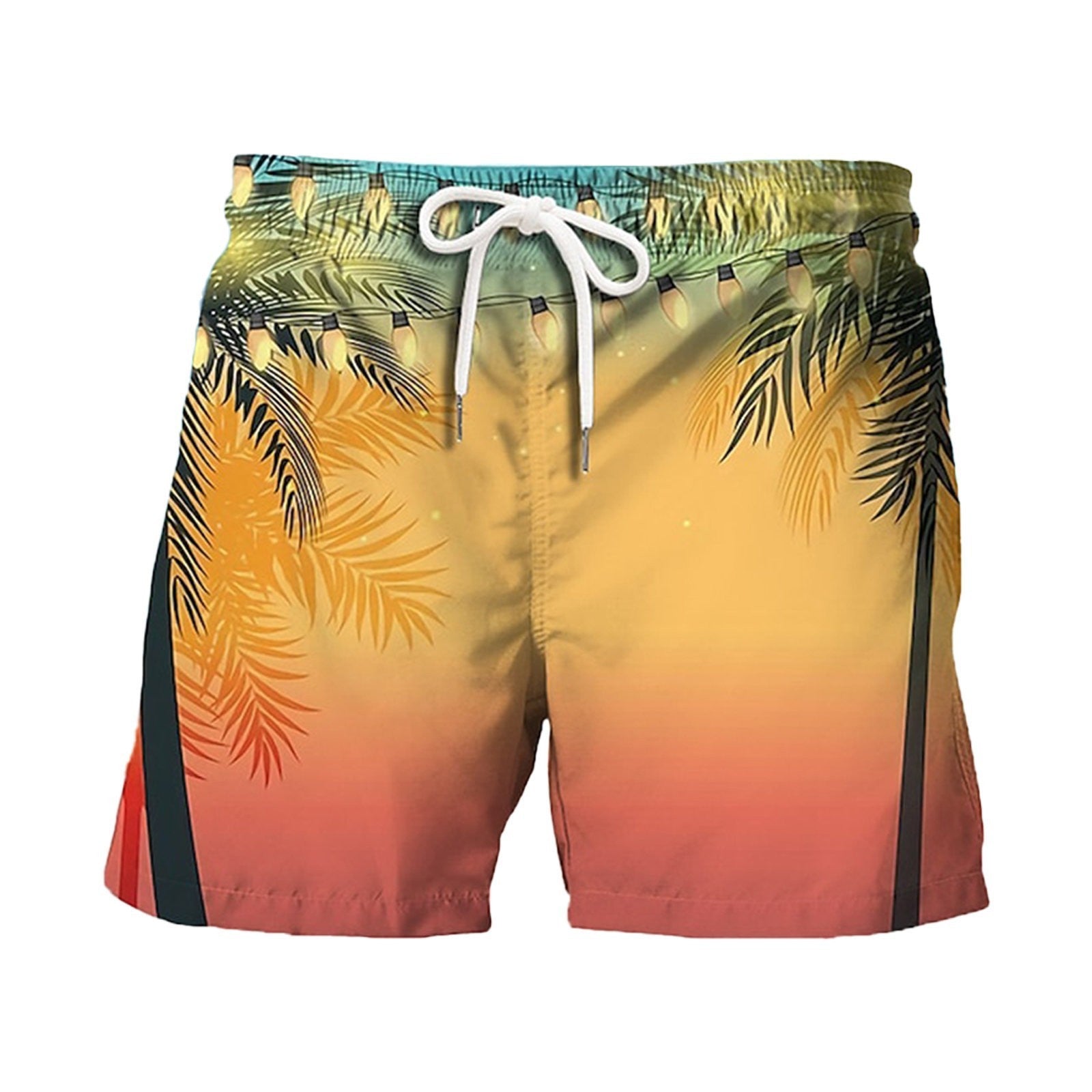 Summer Japanese Banana Leaf Beach 3D Digital Printing Beach Pants Men's Casual Shorts