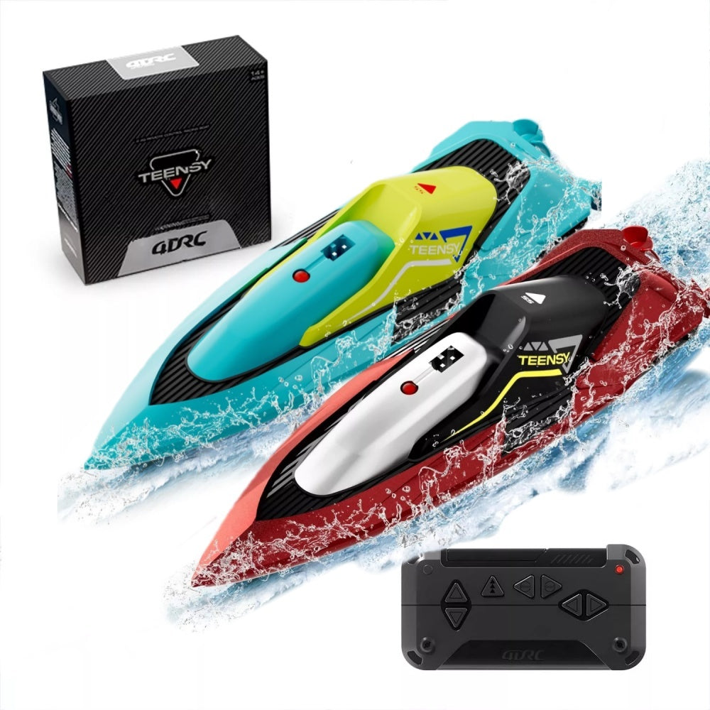 4DRC S5 Remote Control Boat For Swimming Pools And Lakes, 2.4GHz 20 MPH Racing Boat, Rechargeable Battery, Low Battery Alarm, Gifts For Boys And Girls, Logistics Sent Randomly By UPS,USPS,FEDEX